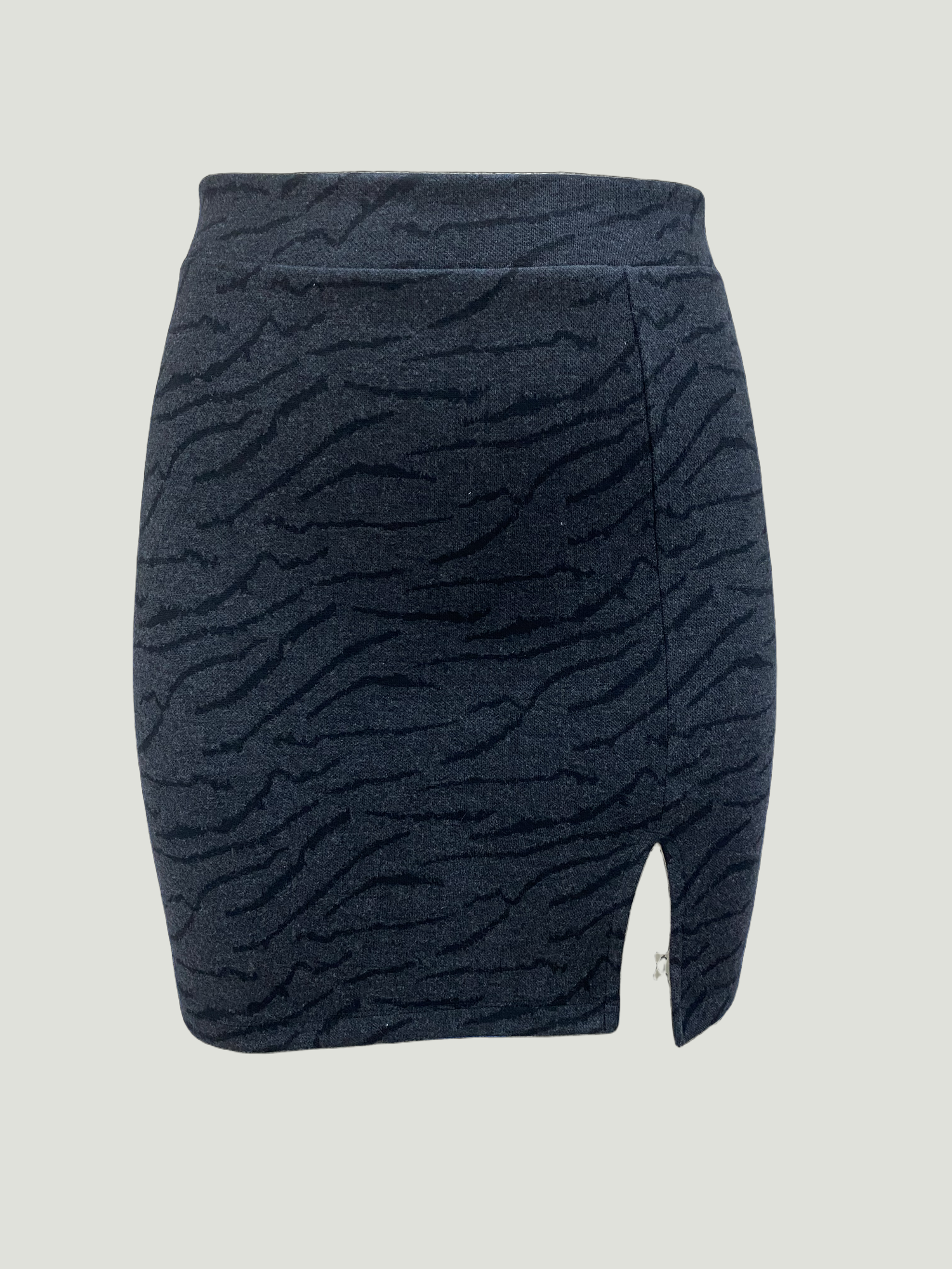 JULIET MID WAIST SKIRT in Grey, Black AOP