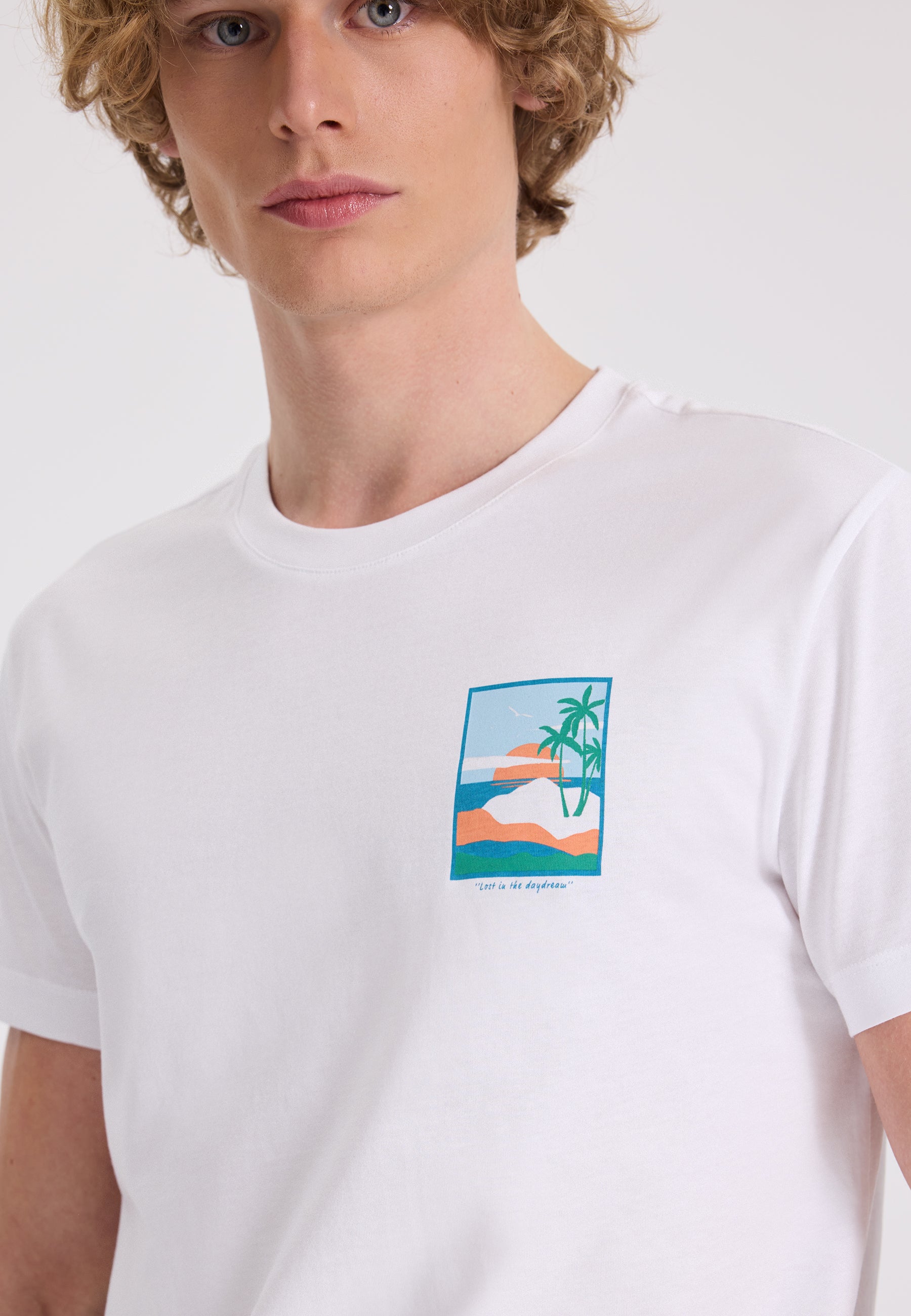WMBACK SUNSET TEE in White