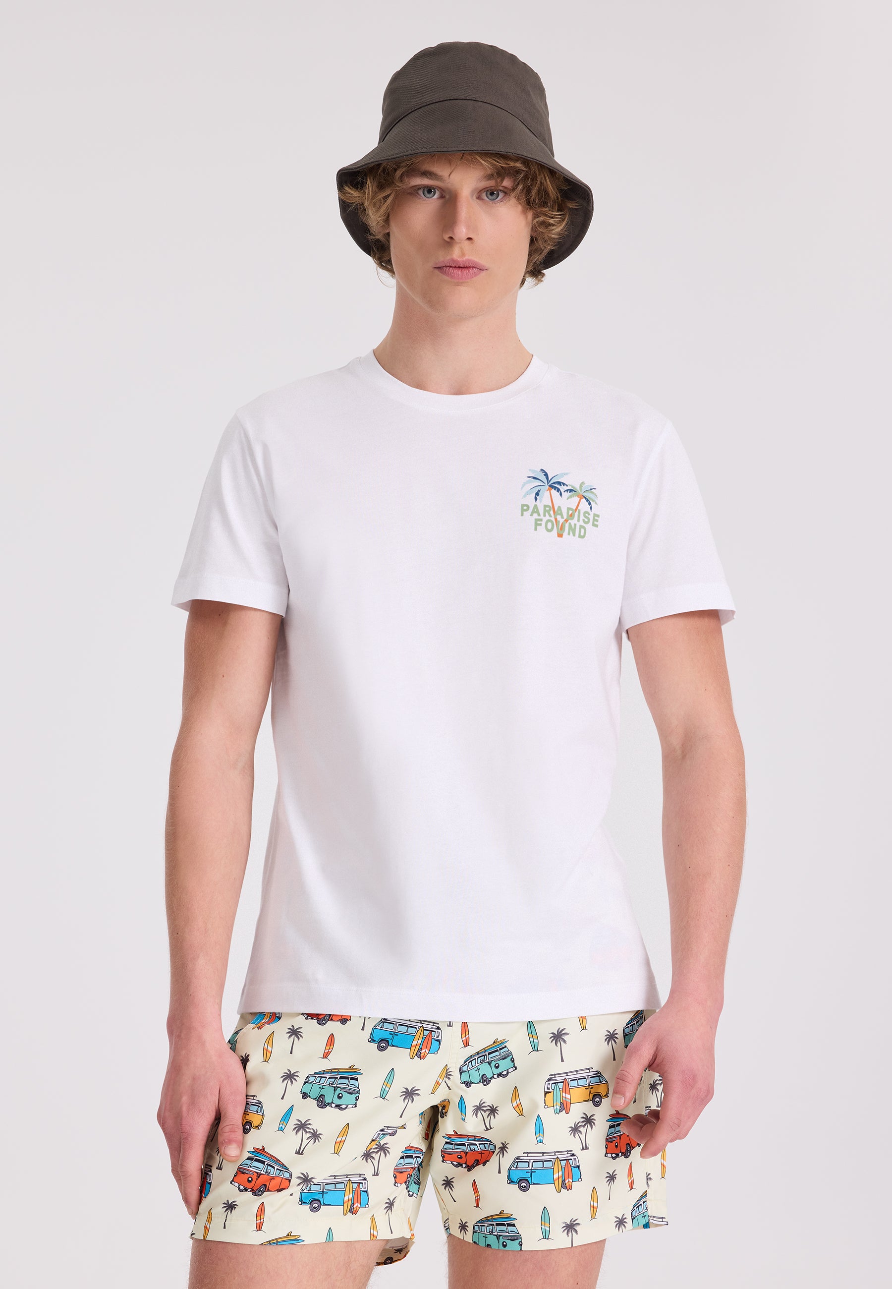 WMBACK PARADISE TEE in White