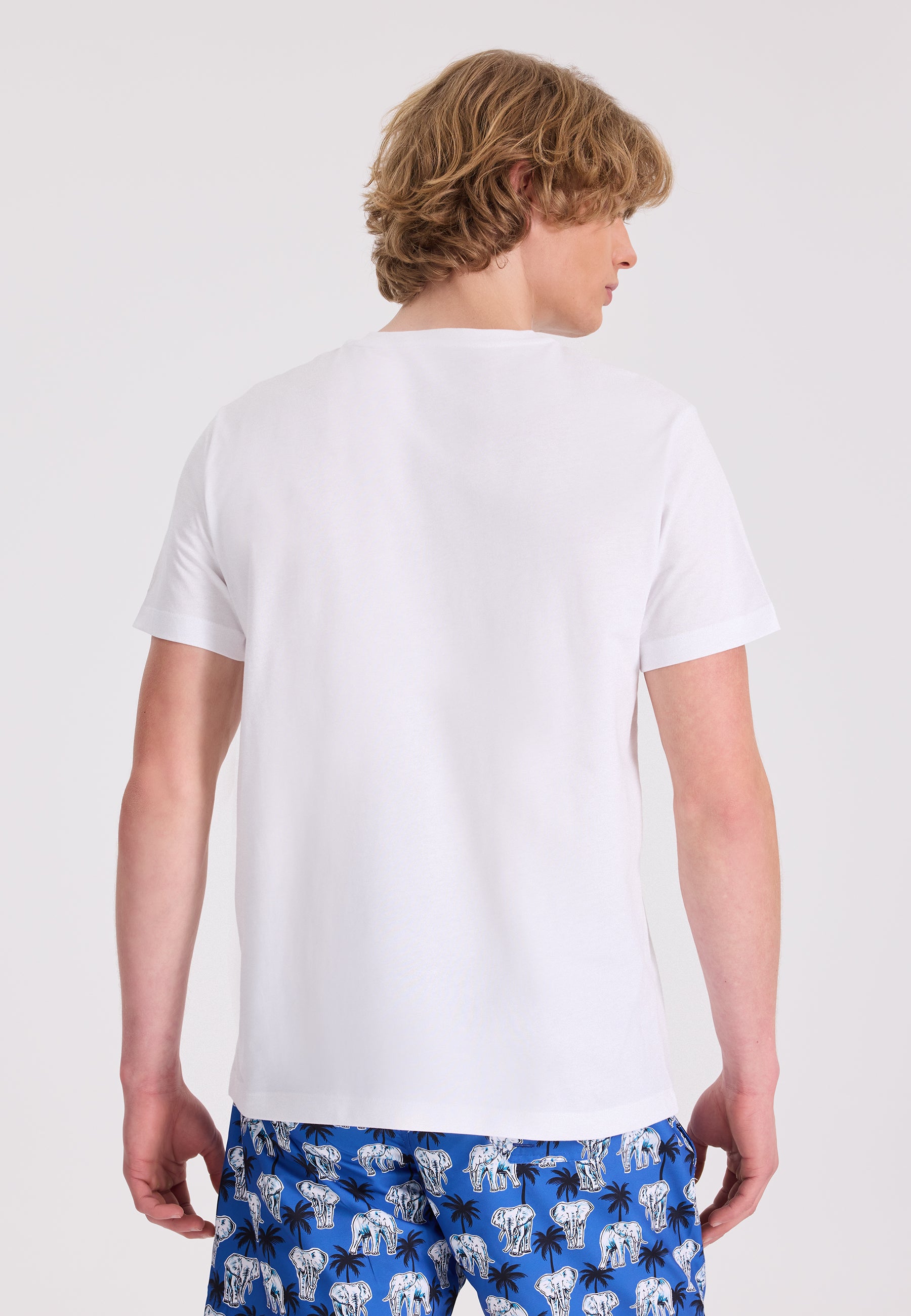 WMCHEST ELEPHANT TEE in White