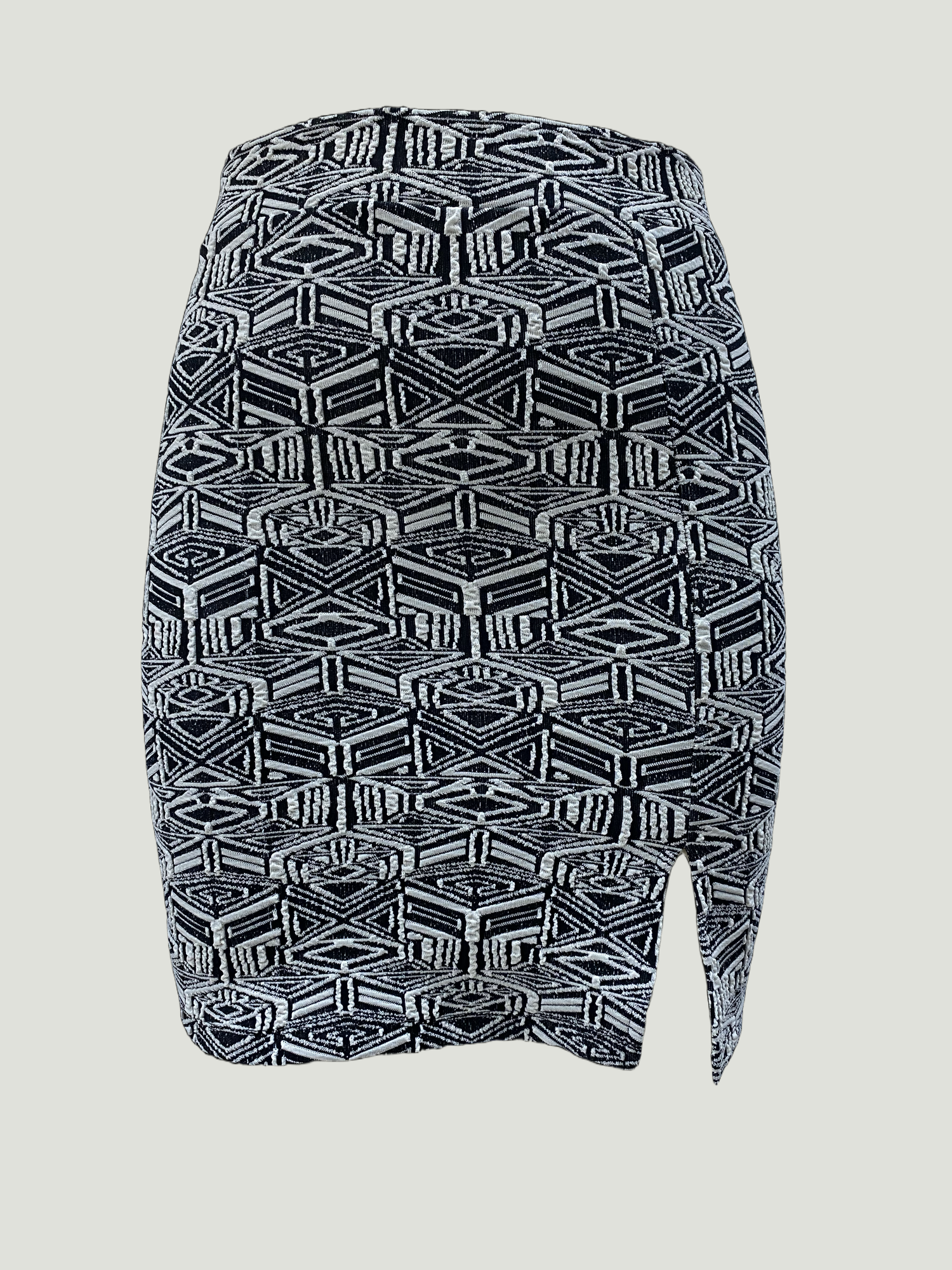 JULIET MID WAIST SKIRT in Black-Ink, White Pattern
