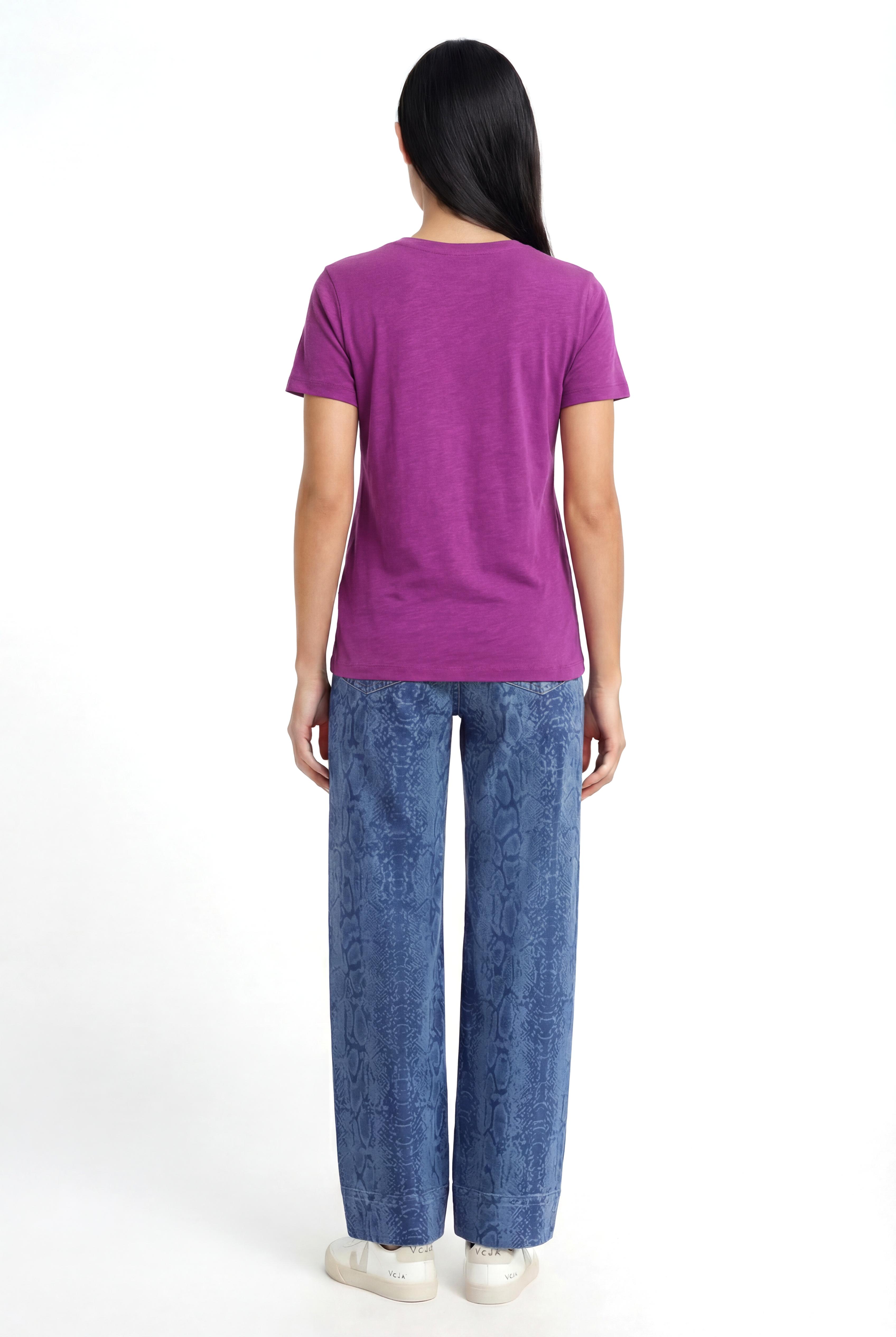 BETTINA S/S TOP in Wild Aster