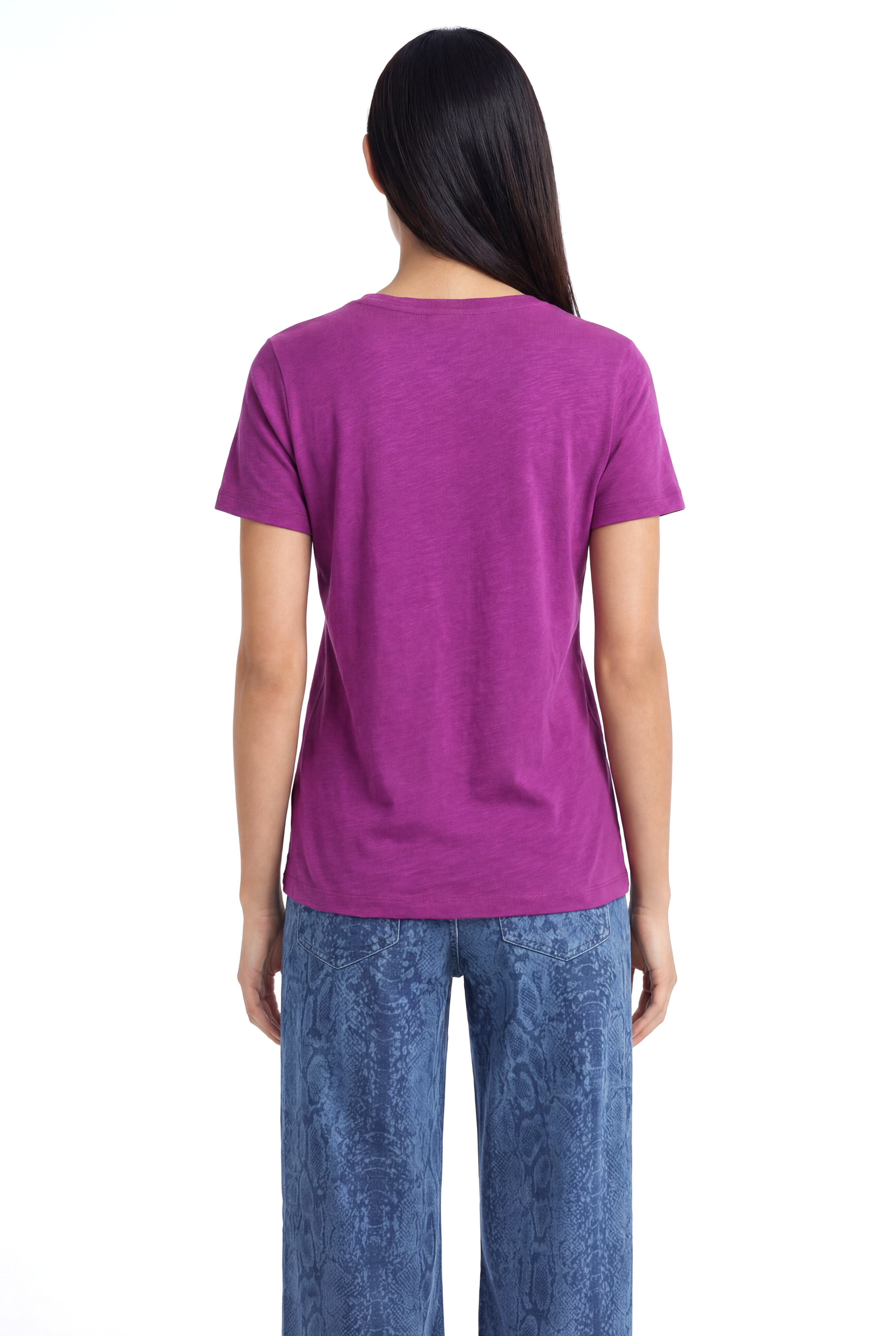 BETTINA S/S TOP in Wild Aster
