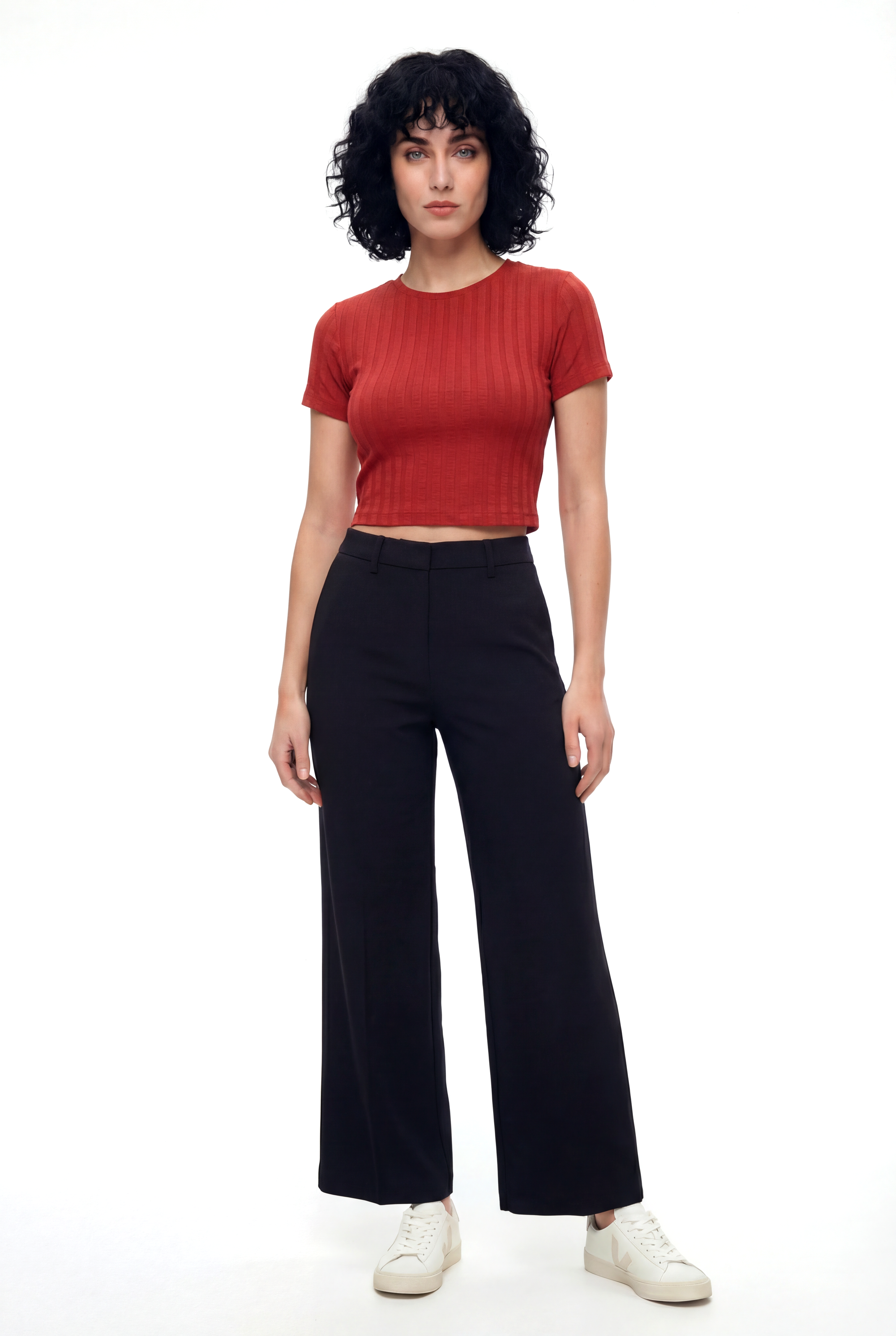 SANDY S/S TOP in Red