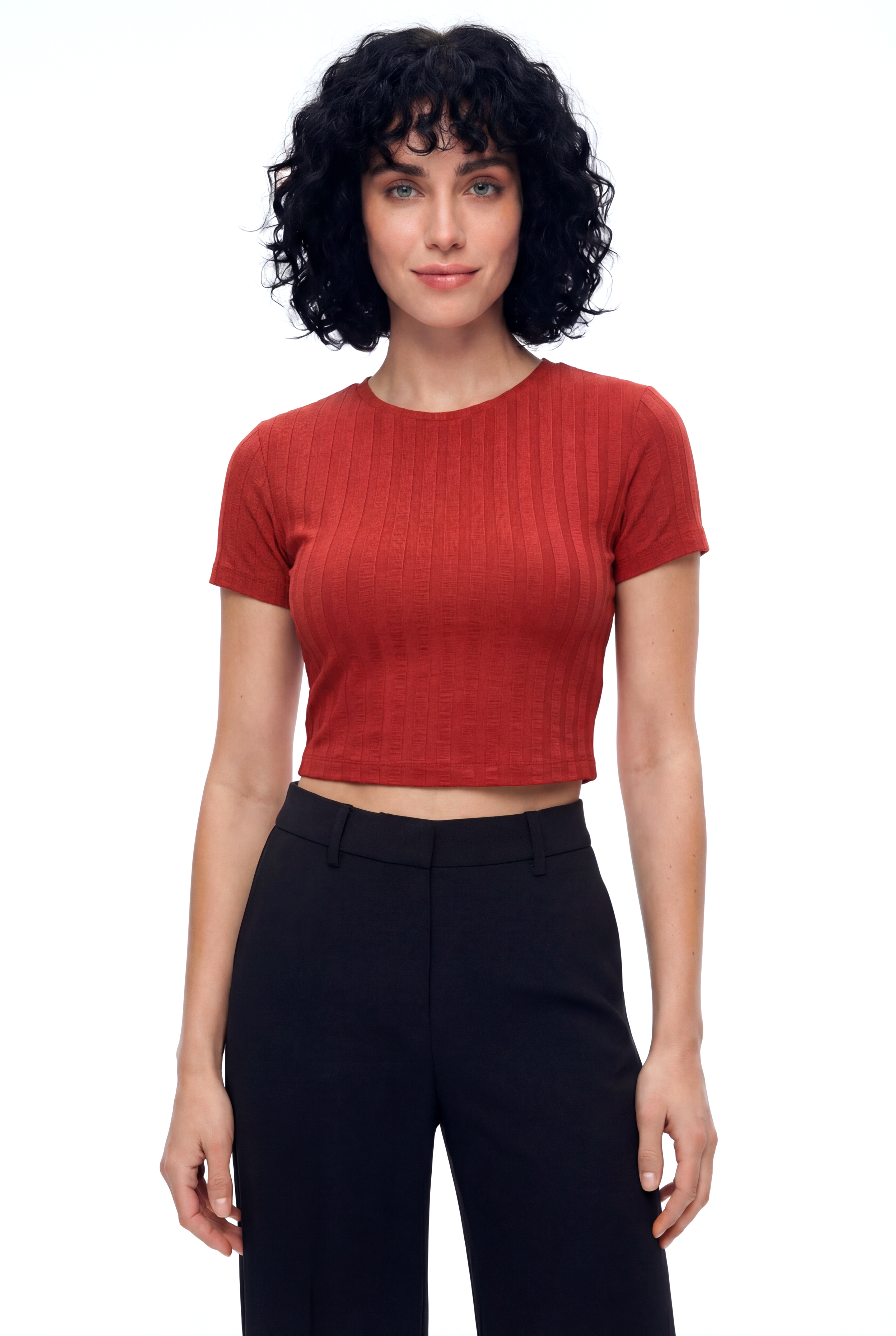 SANDY S/S TOP in Red