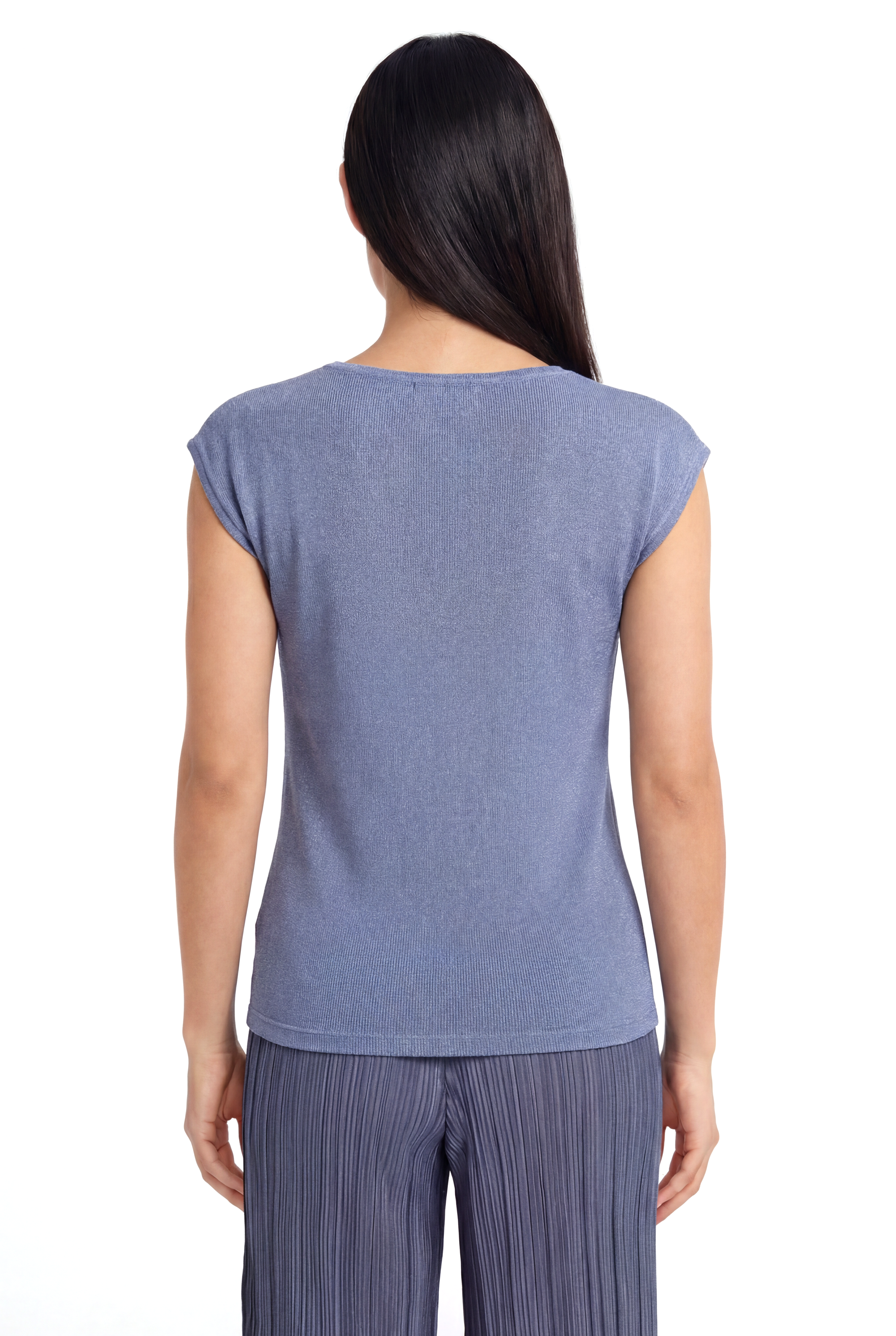 SKY GLITTER S/S TOP in Lilac