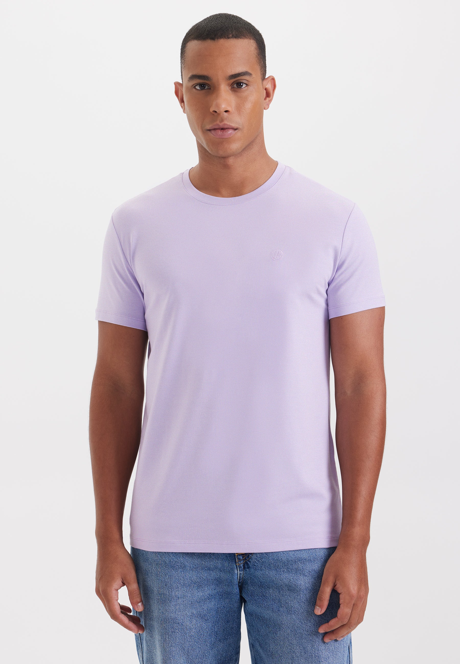 PARKER O-NECK TEE in Lila