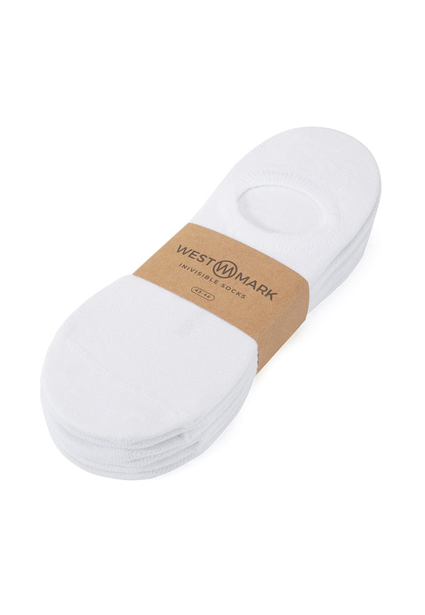 INVISIBLE SOCKS 6-PACK in White