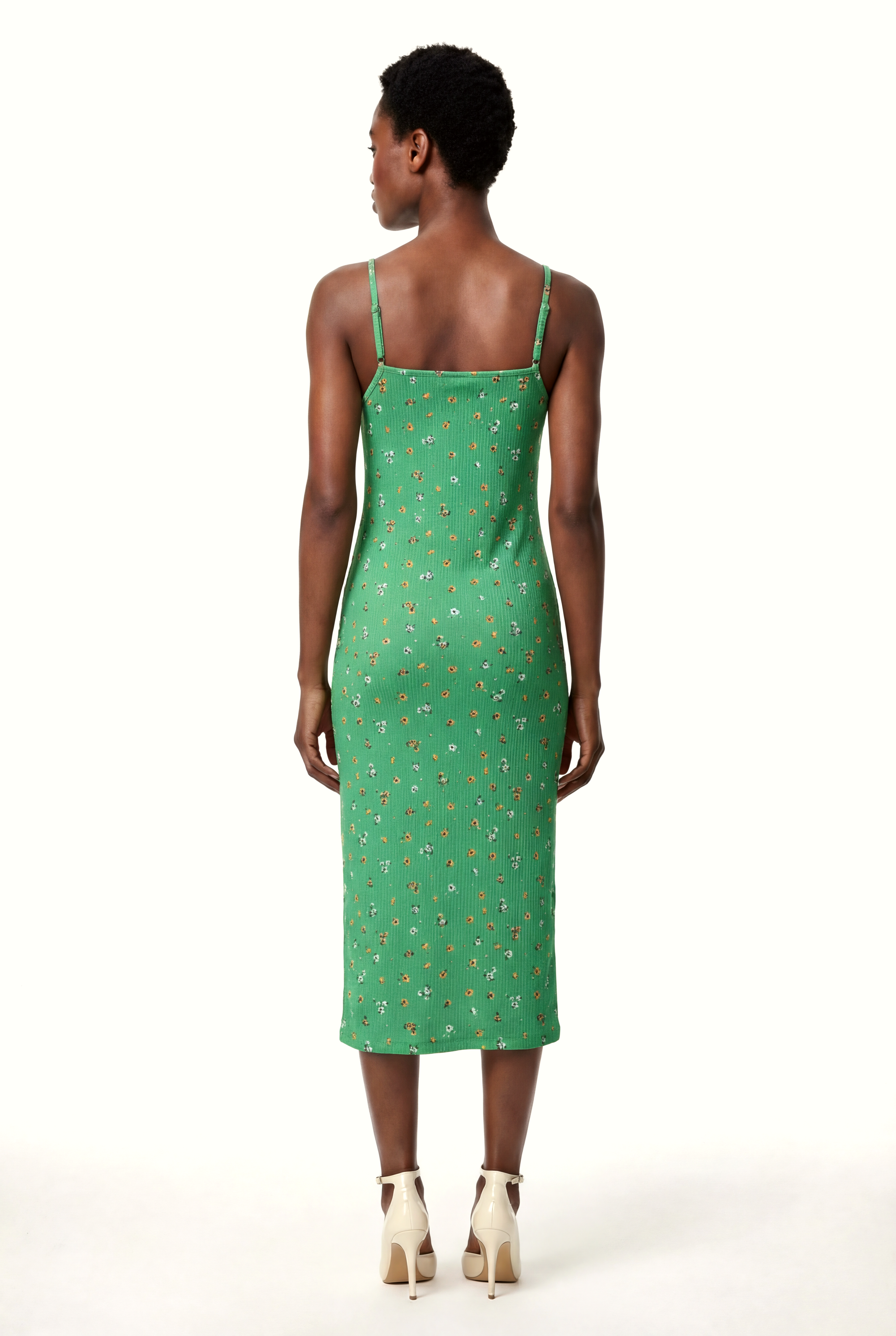 MARTA S/L DRESS in Holly Green