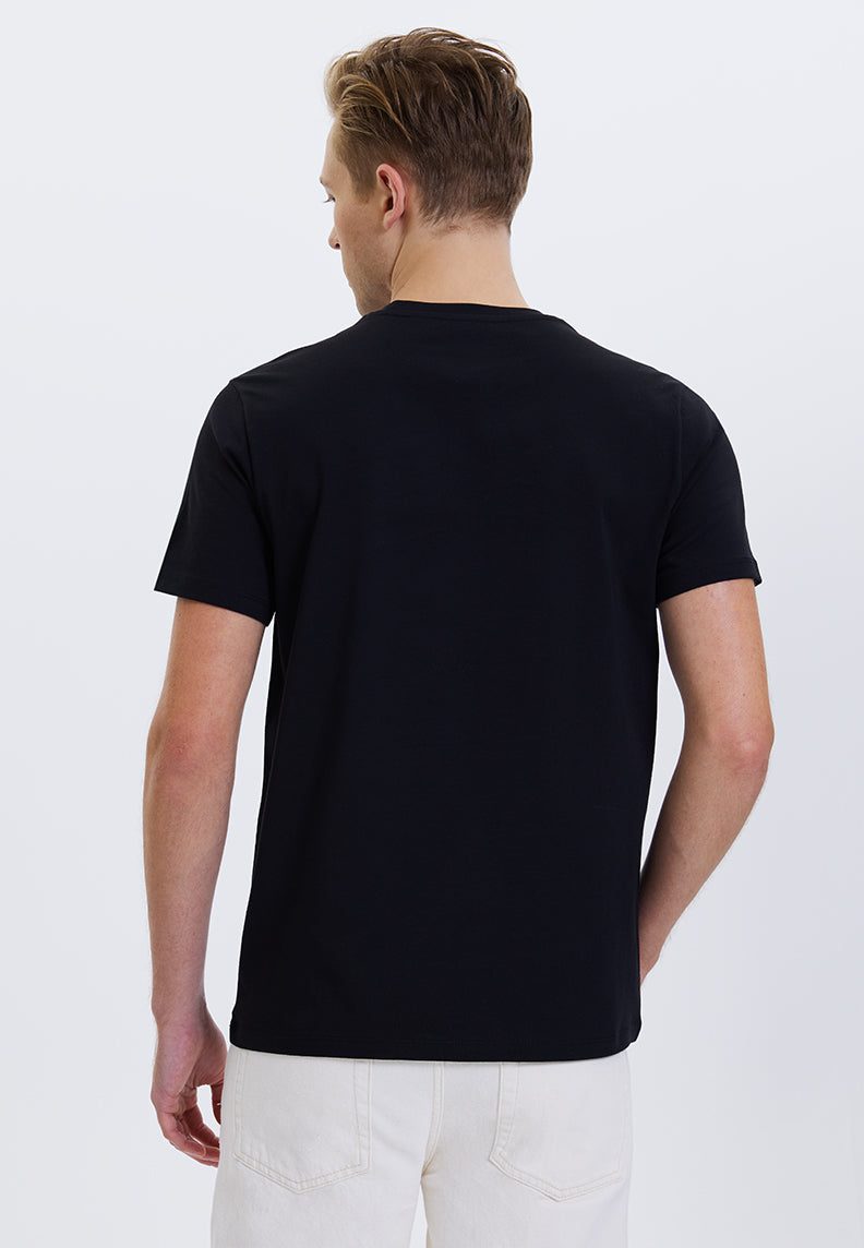 WMLINE NATURE TEE in Black