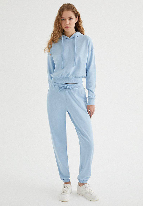 ENJOY CUFFED JOGGER in Powder Blue