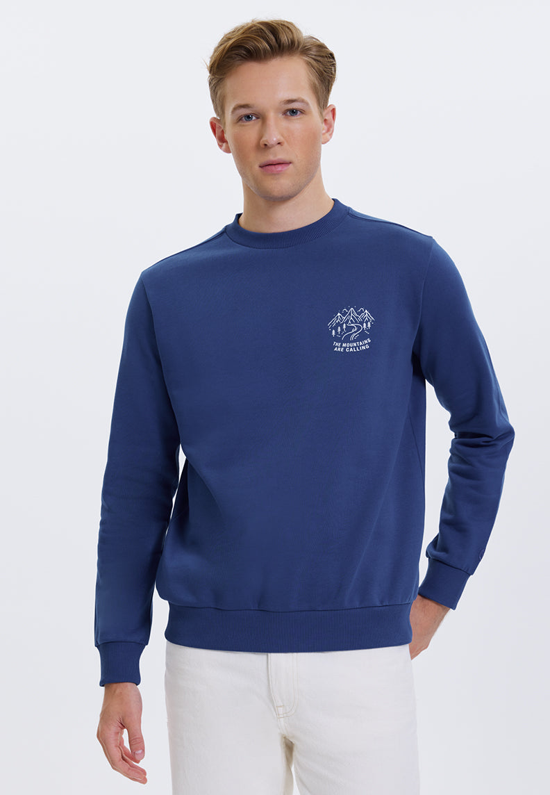 WMLINE CALL SWEAT in Blue Quartz