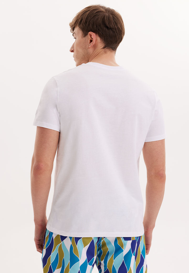 WMCOCKTAIL MARTINI TEE in White