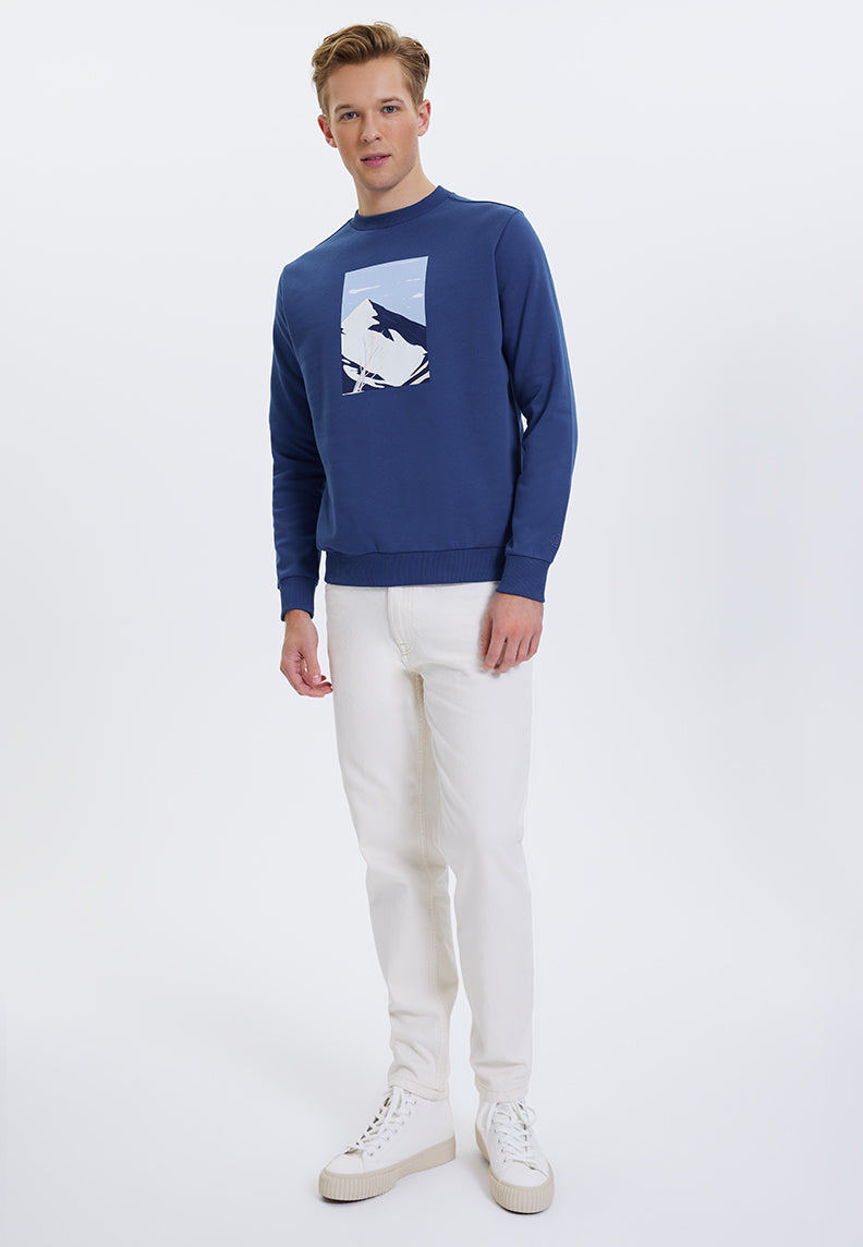 WMWINTER MOUNTAIN SWEAT in Blue Quartz