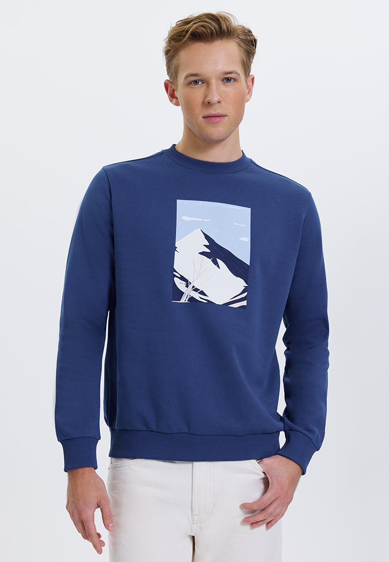 WMWINTER MOUNTAIN SWEAT in Blue Quartz