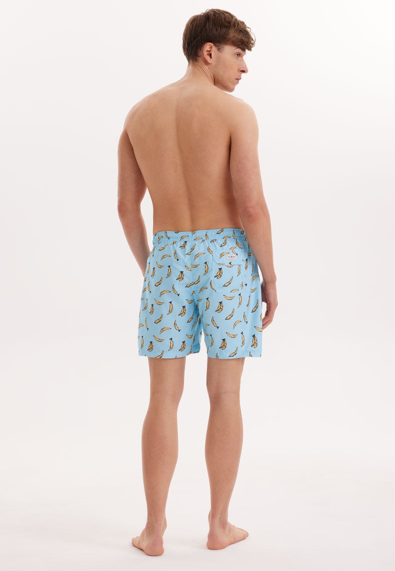 BANANA SWIM SHORTS in Blue AOP