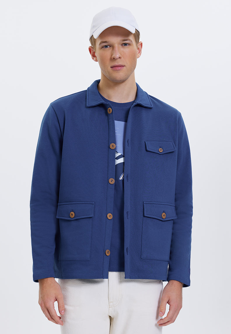 CORE OVERSHIRT in Blue Quartz