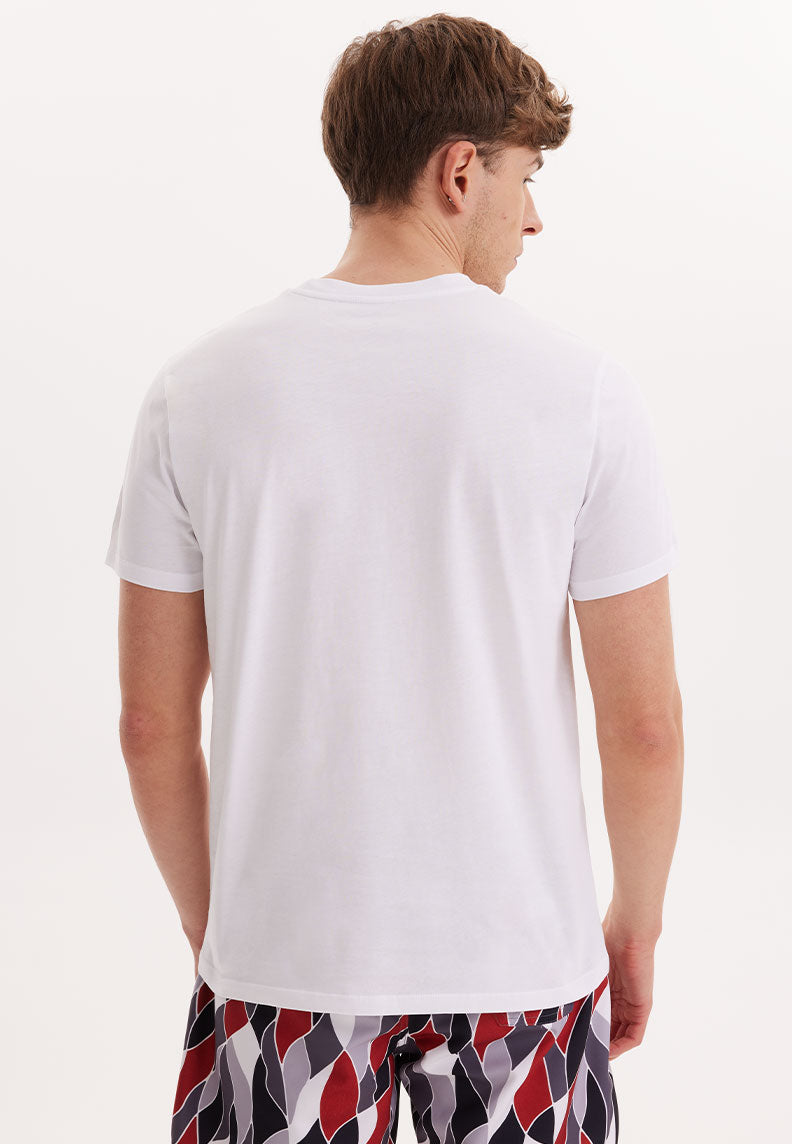 WMCOCKTAIL NEGRONI TEE in White