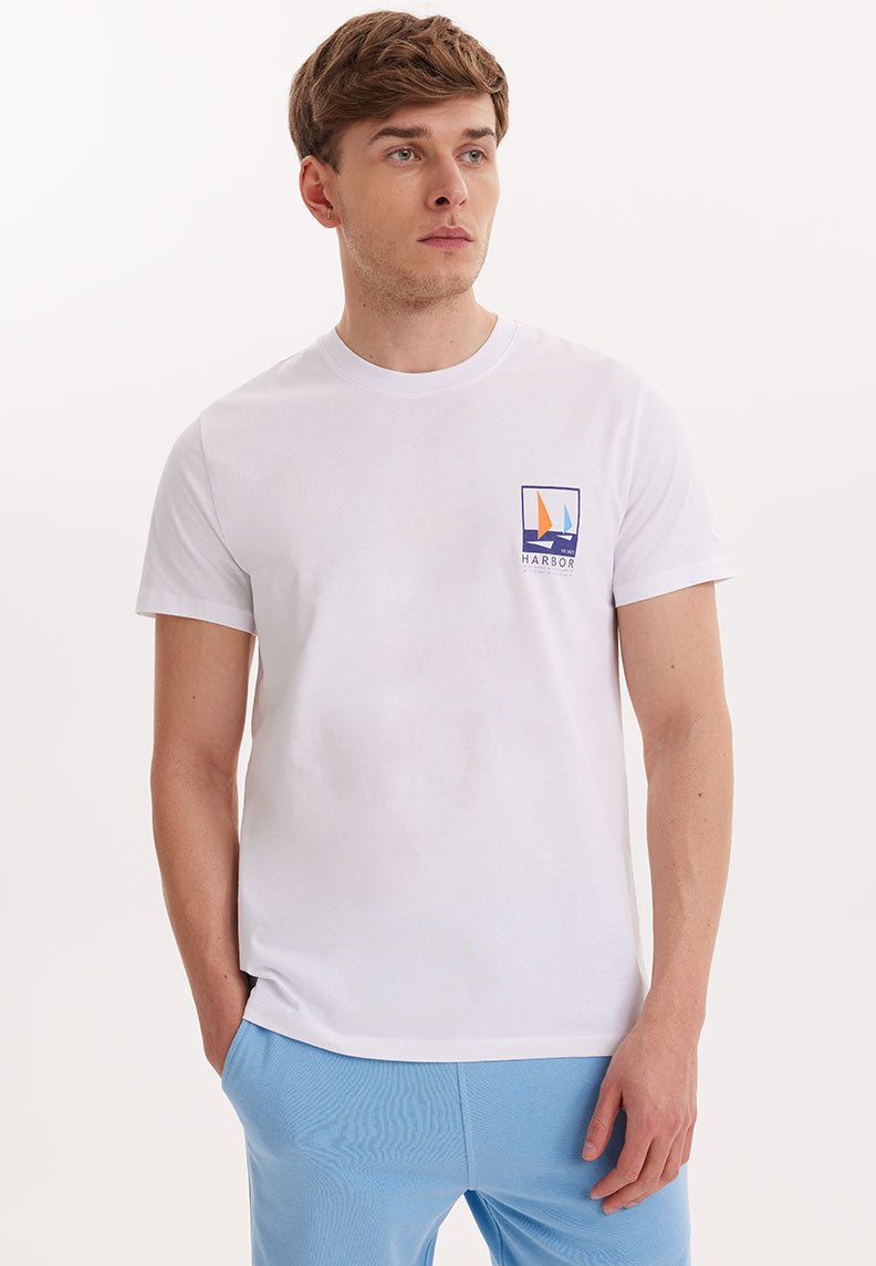 WMSAIL HARBOR TEE in White