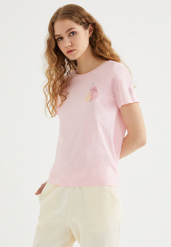 WATERCOLOUR FLAMINGO TEE