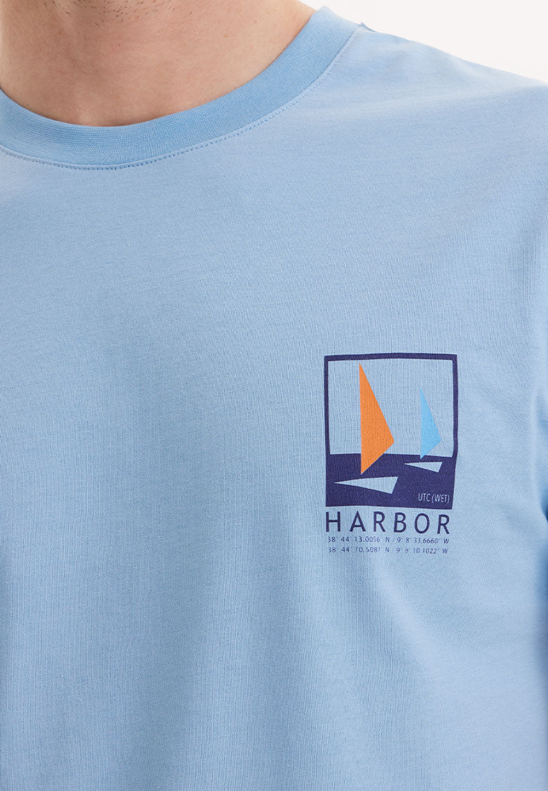 WMSAIL HARBOR TEE in Blissful Blue
