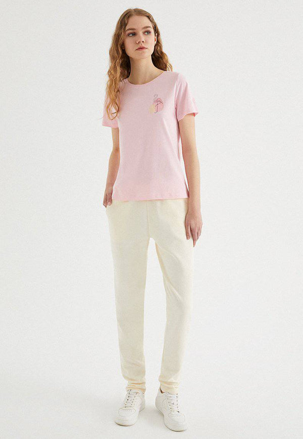 ENJOY TAPPERED JOGGER in Pearled Ivory