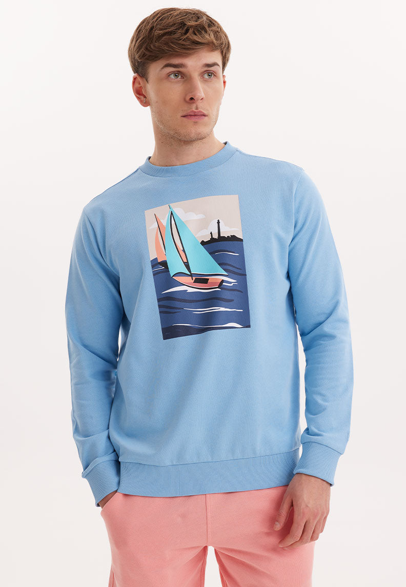 WMVIEW SAIL SWEAT in Blissful Blue