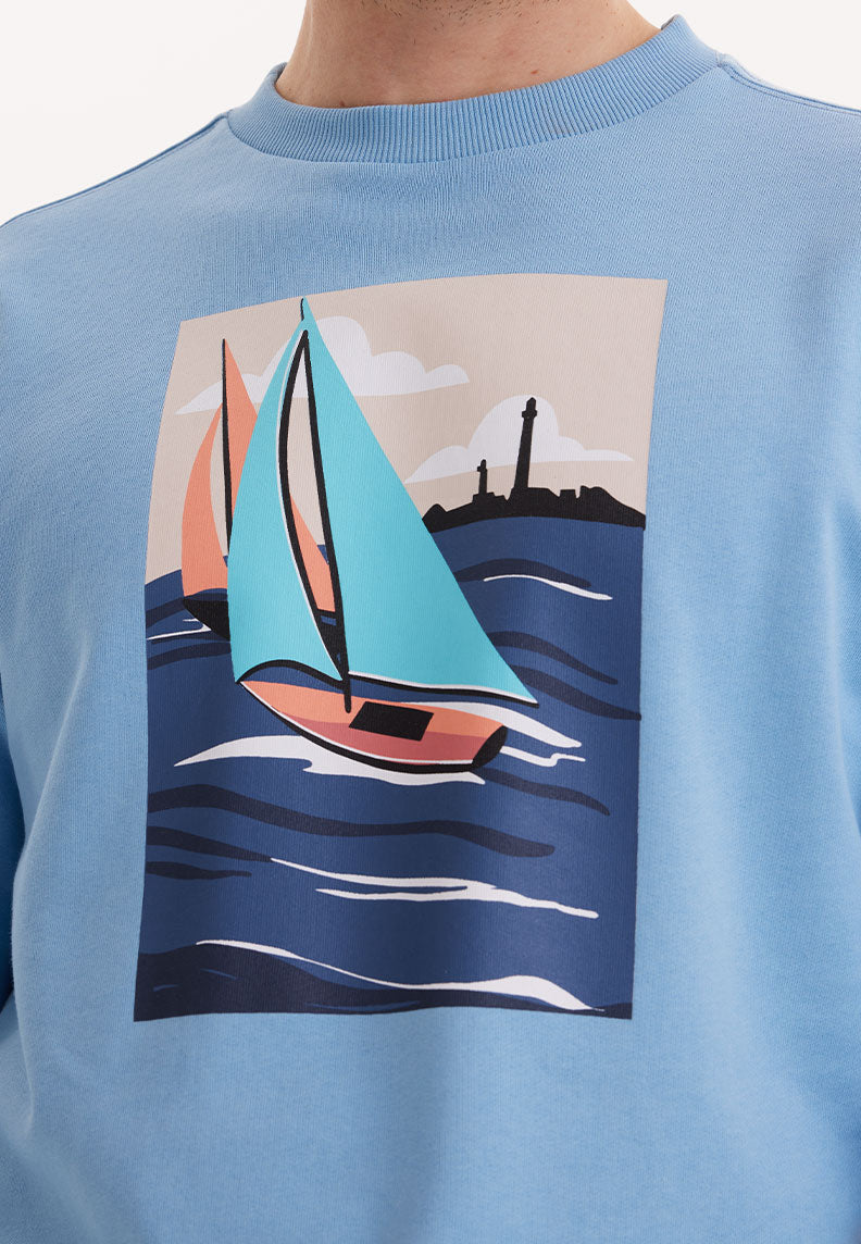 WMVIEW SAIL SWEAT in Blissful Blue