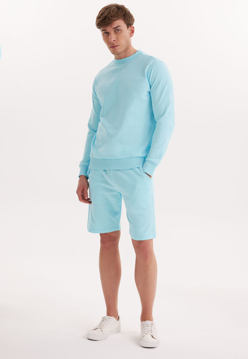 CORE O-NECK SWEAT in Tropical Breeze