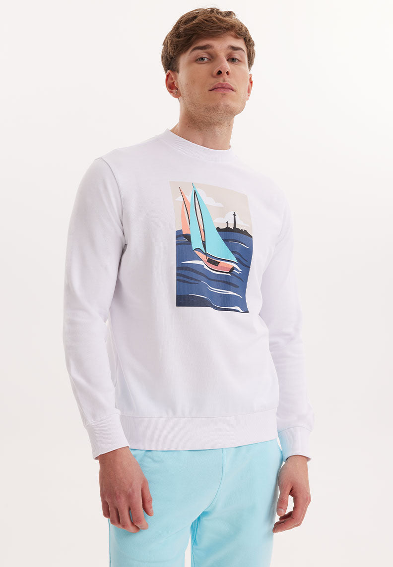 WMVIEW SAIL SWEAT in White