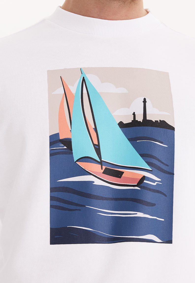 WMVIEW SAIL SWEAT in White