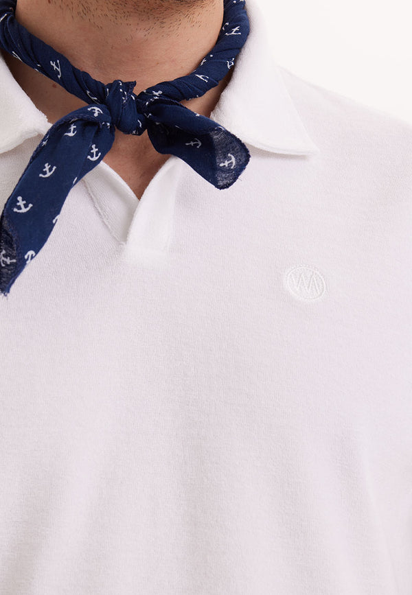 BREEZE TOWELLING POLO SHIRT in White