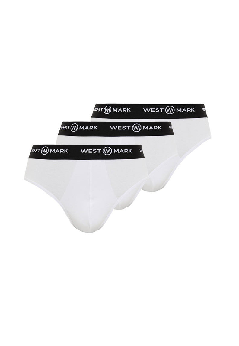 SOLID WHITE BRIEF 3-PACK