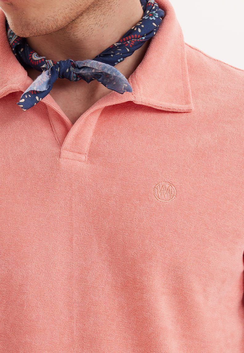 BREEZE TOWELLING POLO SHIRT in Desert Flowers