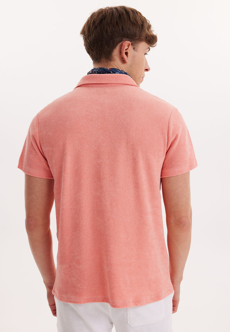 BREEZE TOWELLING POLO SHIRT in Desert Flowers