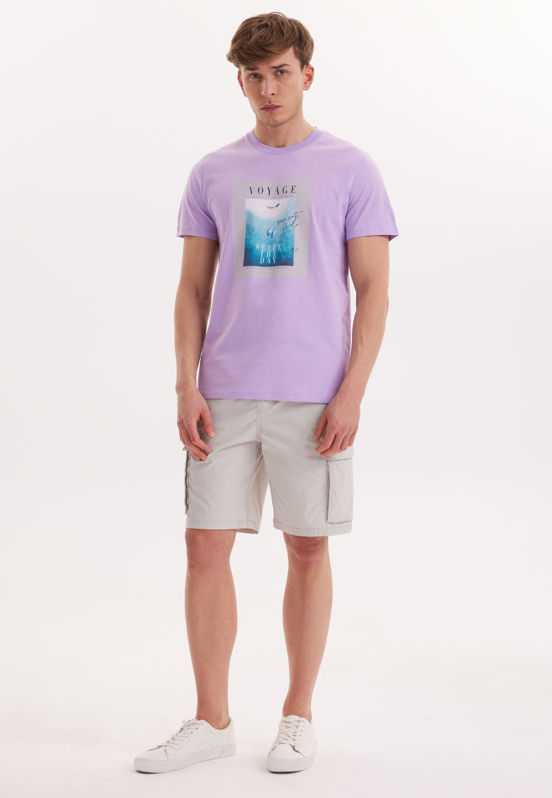 WMCOLLAGE VOYAGE TEE in Lilac Breeze