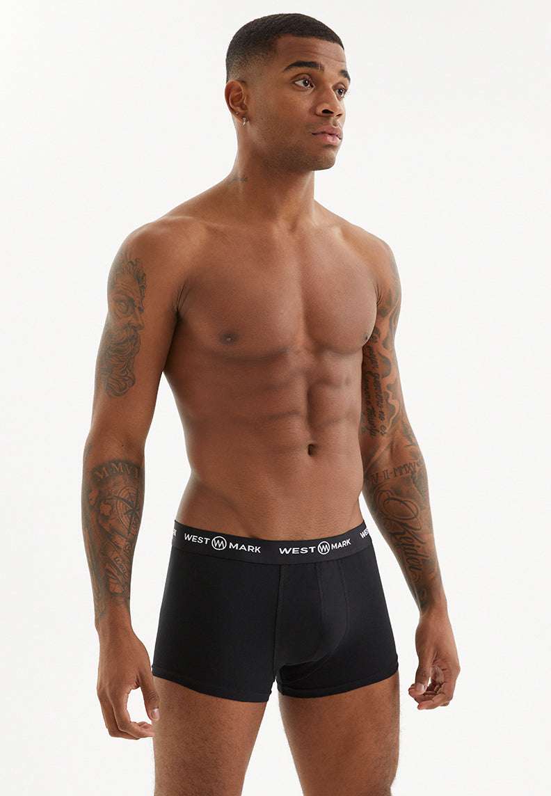 SOLID BLACK WHITE TRUNK 3-PACK