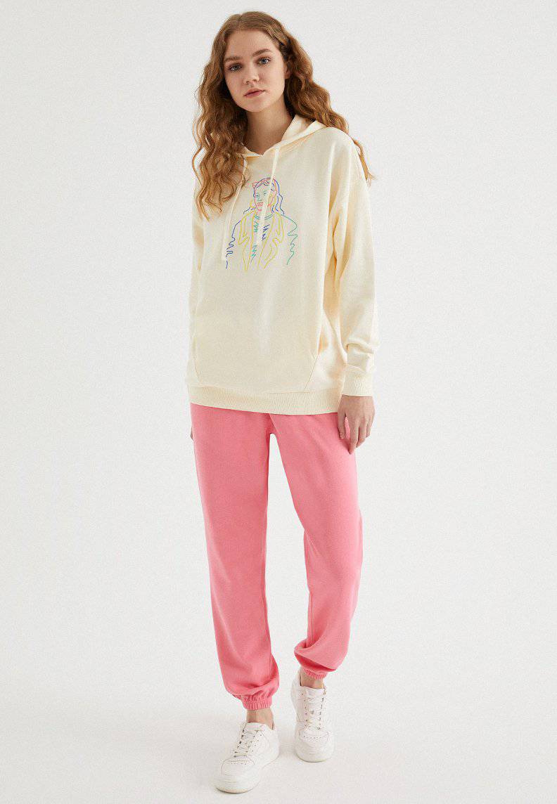 COLOURFUL WOMEN HOODIE w/POCKET