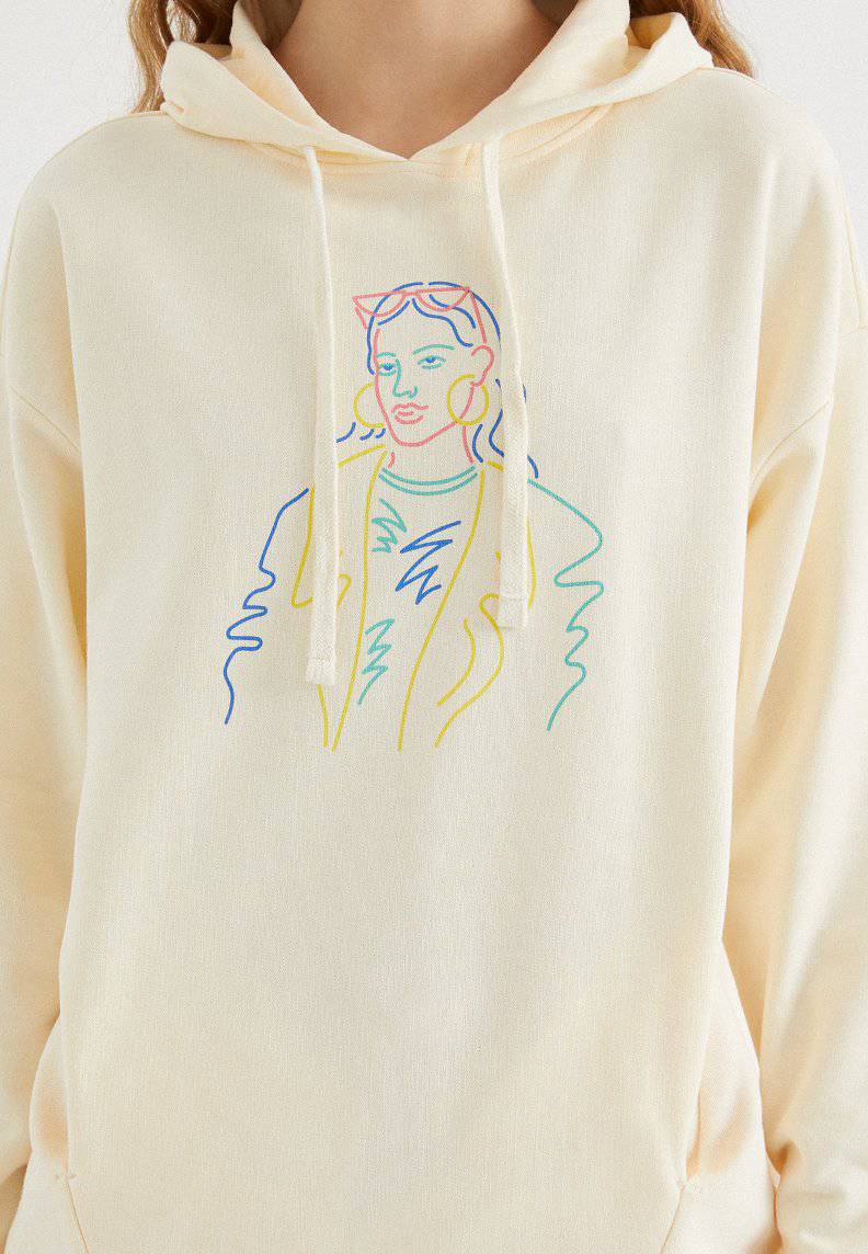 COLOURFUL WOMEN HOODIE w/POCKET
