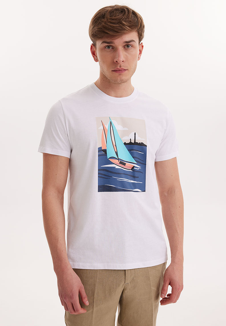 WMVIEW SAIL TEE in White