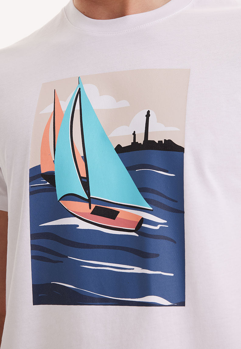 WMVIEW SAIL TEE in White