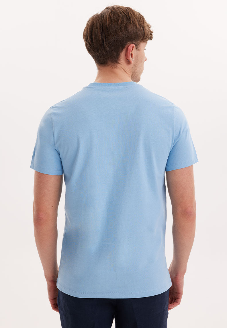 WMVIEW PALM TEE in Blissful Blue