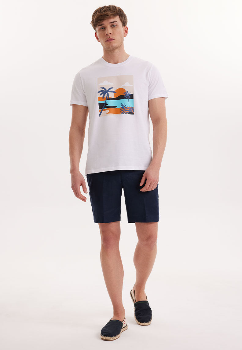 WMVIEW SUNSET TEE in White
