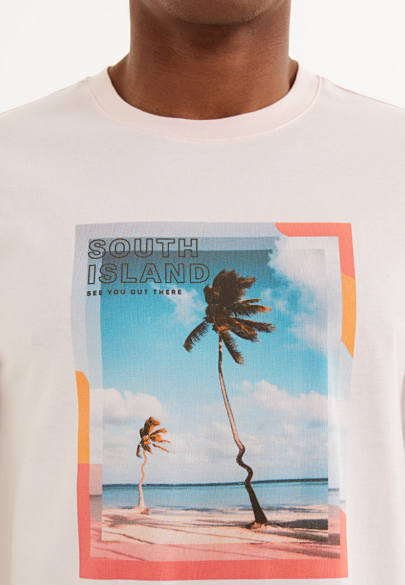 SOUTH ISLAND COLLAGE TEE in Potpourri