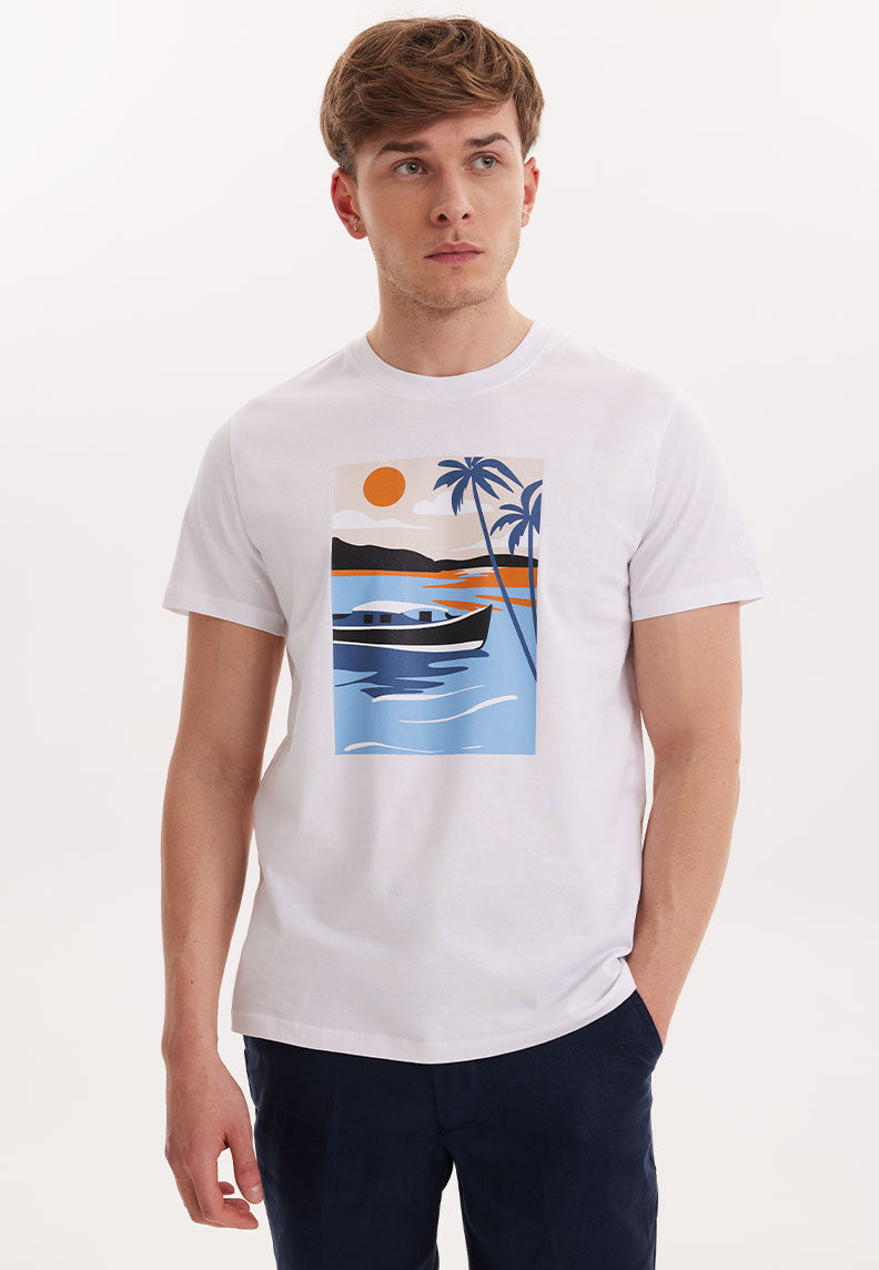 WMVIEW BOAT TEE in White