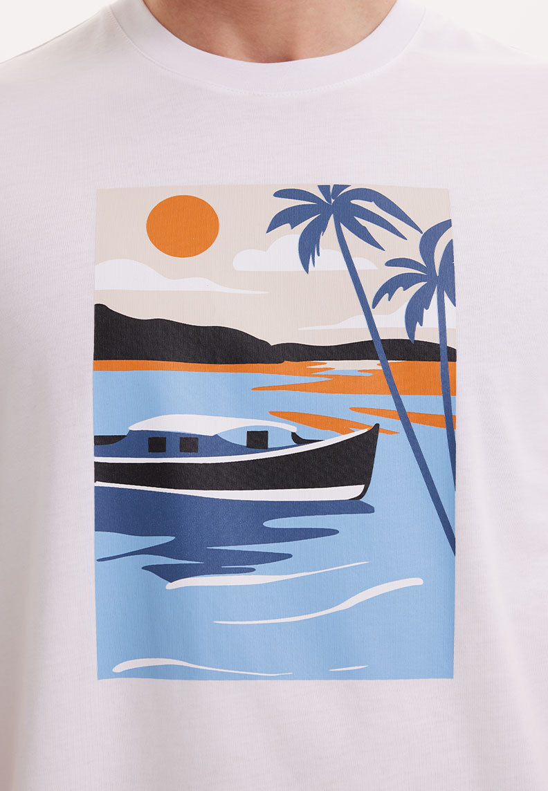 WMVIEW BOAT TEE in White