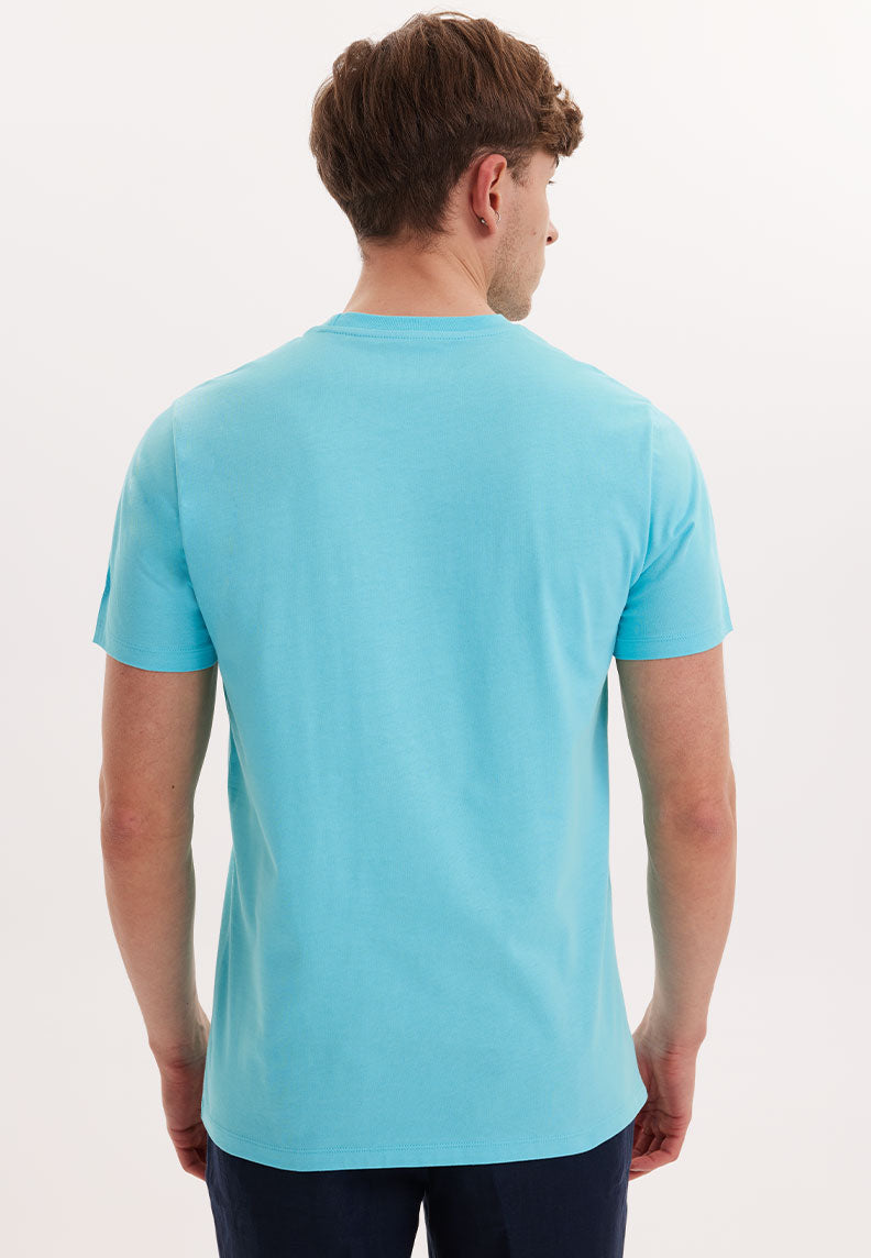 WMVIEW SUNSET TEE in Blue Curacao