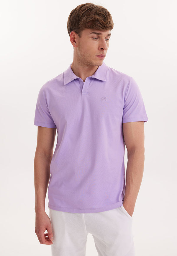 VITAL POLO TEE in Lilac Breeze
