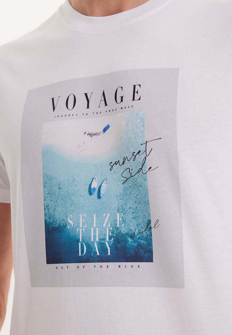 WMCOLLAGE VOYAGE TEE in White