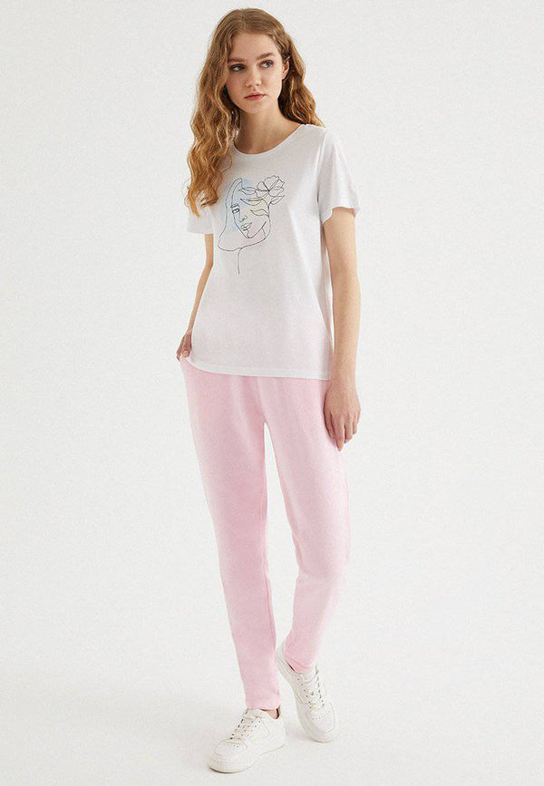 ENJOY TAPPERED JOGGER in Rose Shadow